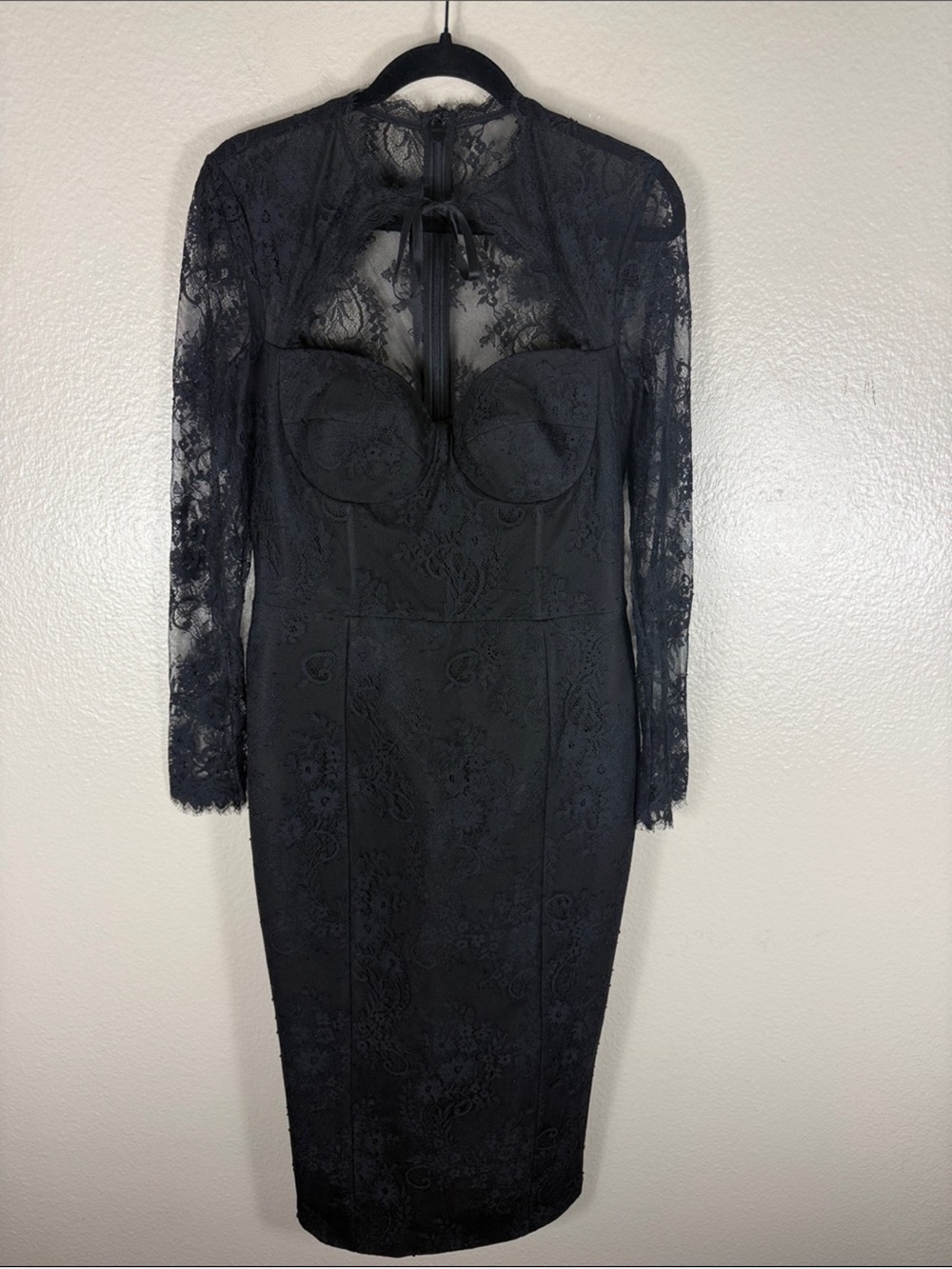 NADINE MERABI MYLENE BLACK DRESS - Picture 7 of 12